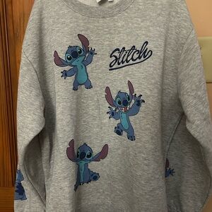 Disney Stitch Gray Sweatshirt